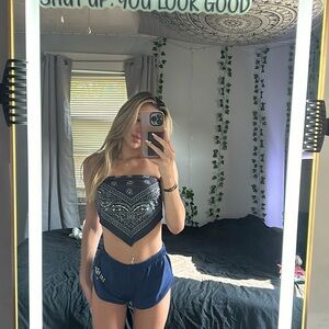 black and white bandana crop top!